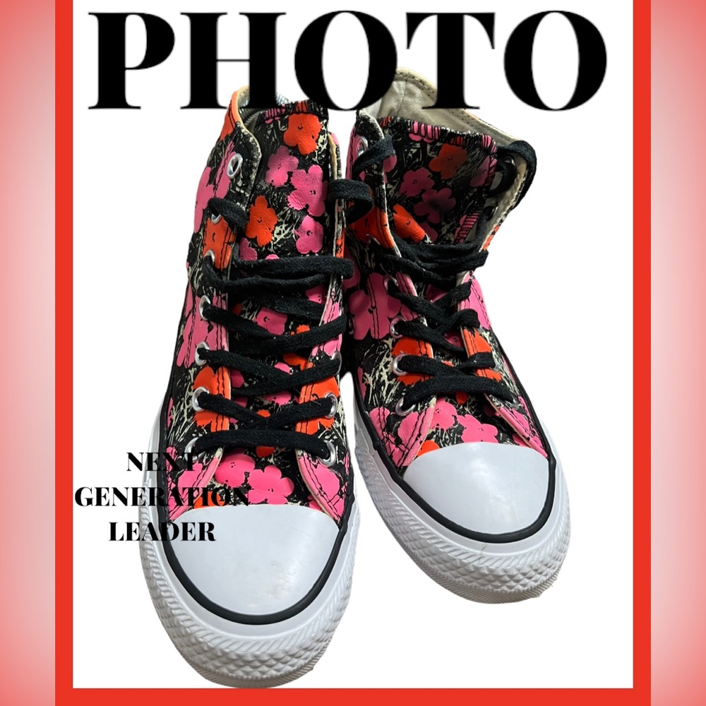 RARE CONVERSE x ANDY WARHOL M4 W6  Chuck Taylor All Star 2015 EUC